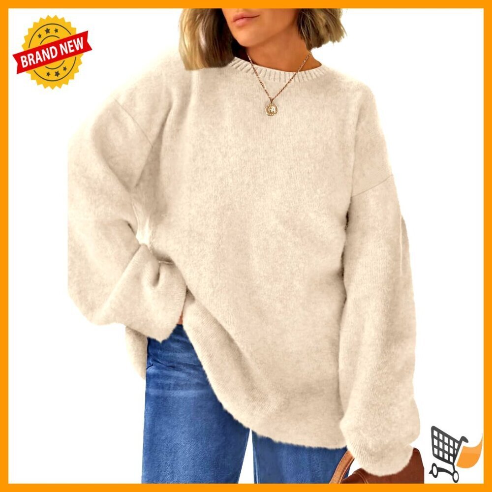 Oversized Tunic Sweater Chunky Knit Cozy Winter Pullover Y2K Chic Casual